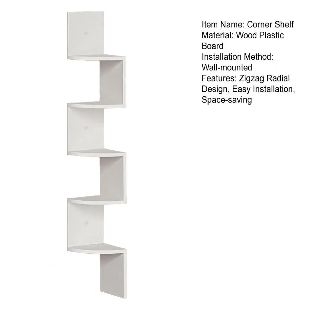 Corner Wall Shelf Wall-mounted Storage Shelf Modern Radial Wall Mount Corner Shelves for Home Office Room Decoration