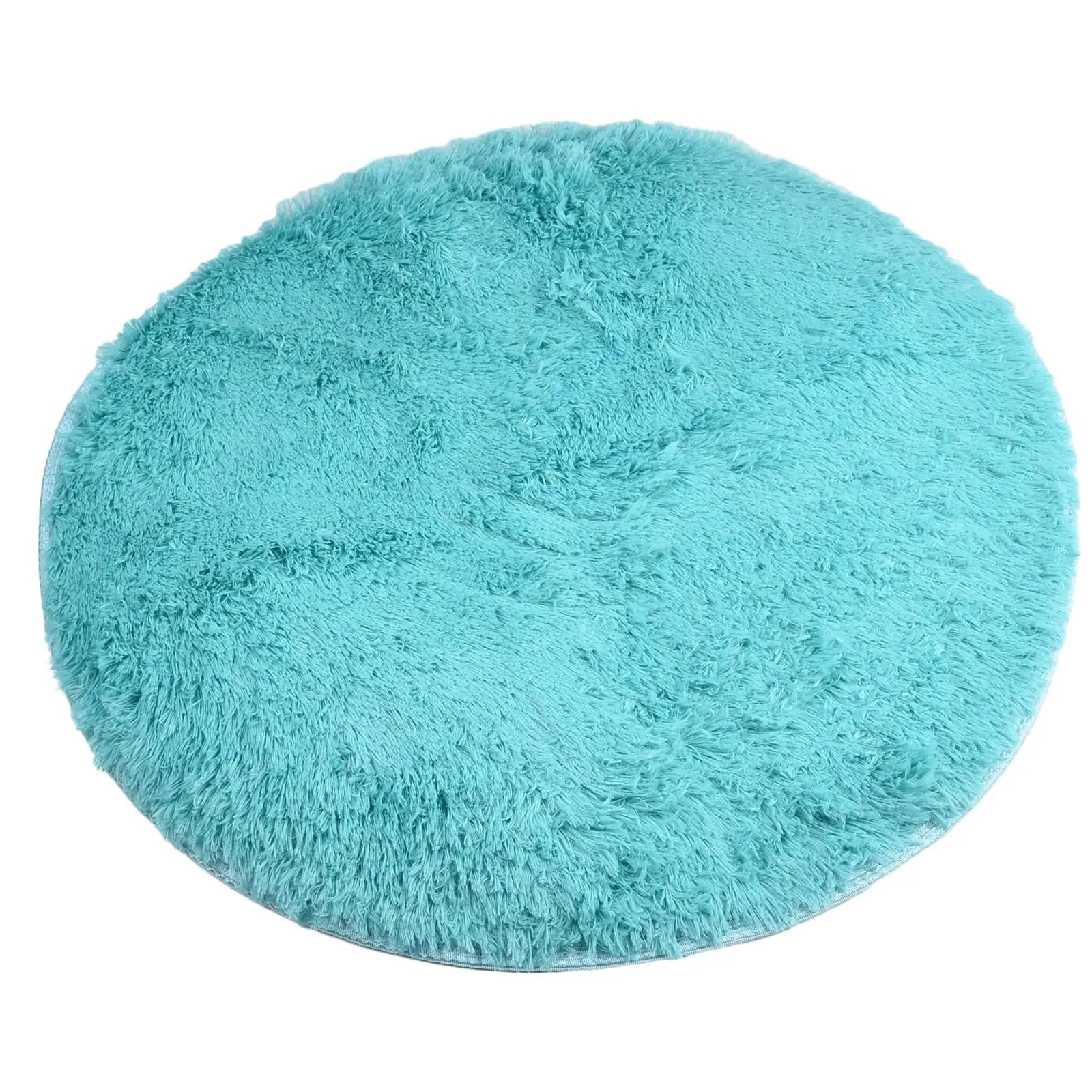 1pc home Rugs Large Shaggy Rug 40/60/80cm Super Soft Round Mat Living Room Bedroom Carpet Multi Color Select For Home Decor