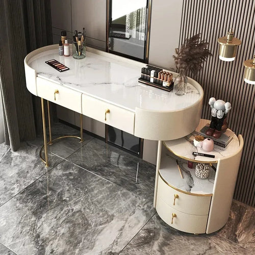 Bedroom Luxury Vanity Table Beauty Storage Fashion Girls Vanity Table Modern Multifunctional Tocador Maquillaje Furniture