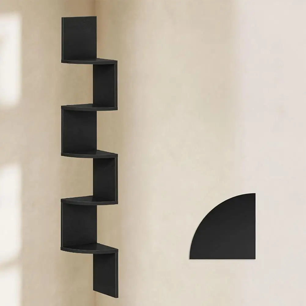 Corner Wall Shelf Wall-mounted Storage Shelf Modern Radial Wall Mount Corner Shelves for Home Office Room Decoration