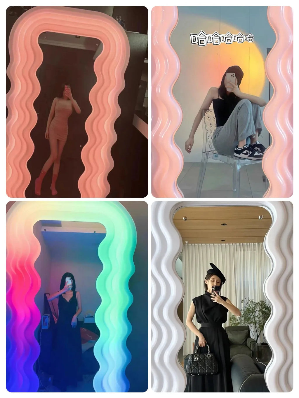 Modern luxury full length mirror Large dressing mirrors full body with light led floor mirrors room decoration home decor items