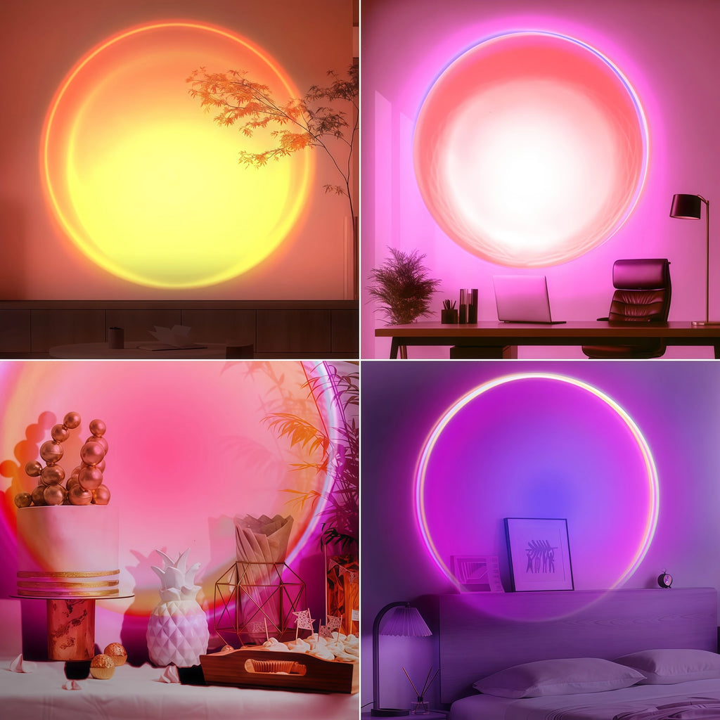 Sunset Lamp with Remote, 16 Colors Multicolor Changing LED Night Light, Photography Selfie Party, Decor Xmas Gifts for Women