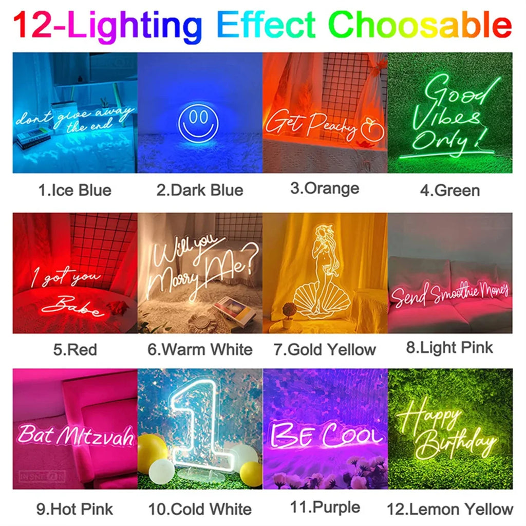 Custom Led Name Sign Gift for Kid Custom Name Signs Teenage Gift Led Neon Sign for Wall Decor Bedroom Decor Personalized Gifts