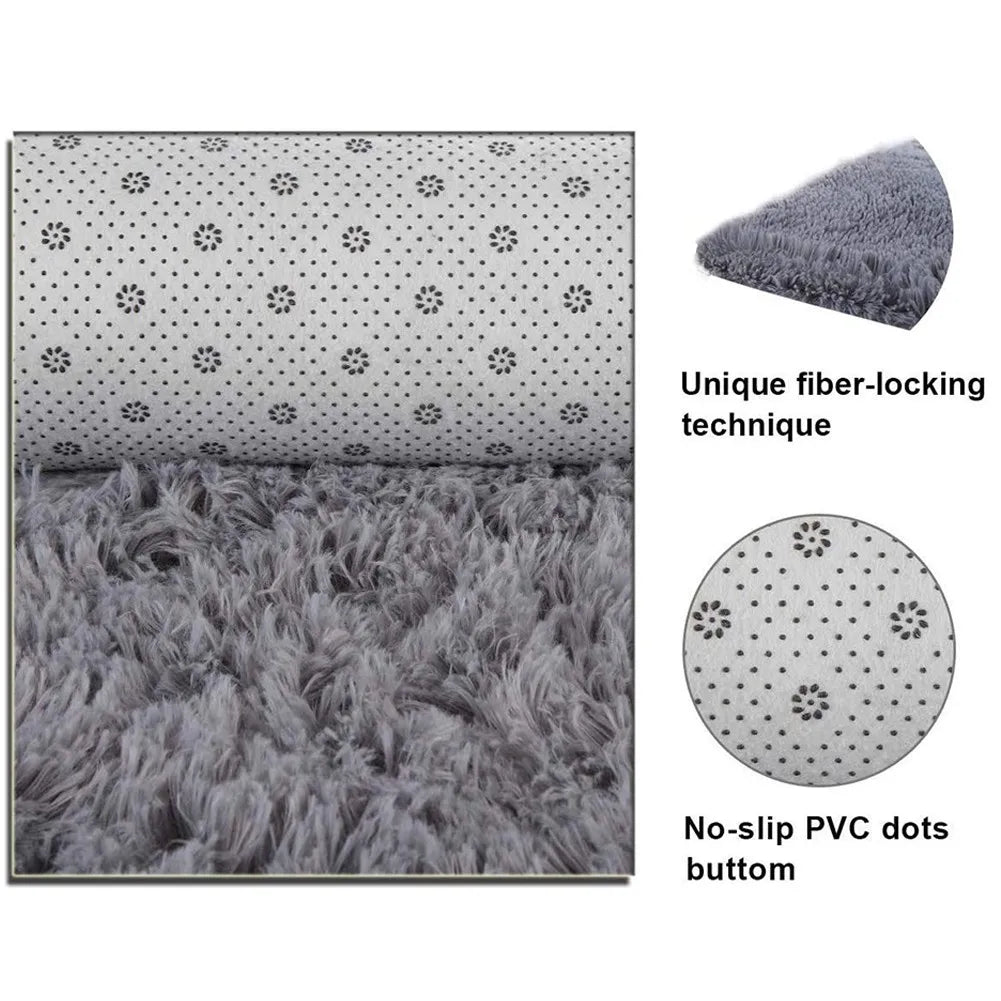 1pc home Rugs Large Shaggy Rug 40/60/80cm Super Soft Round Mat Living Room Bedroom Carpet Multi Color Select For Home Decor