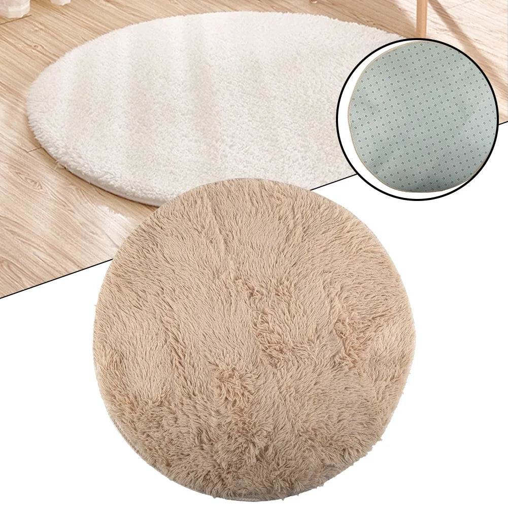 1pc home Rugs Large Shaggy Rug 40/60/80cm Super Soft Round Mat Living Room Bedroom Carpet Multi Color Select For Home Decor