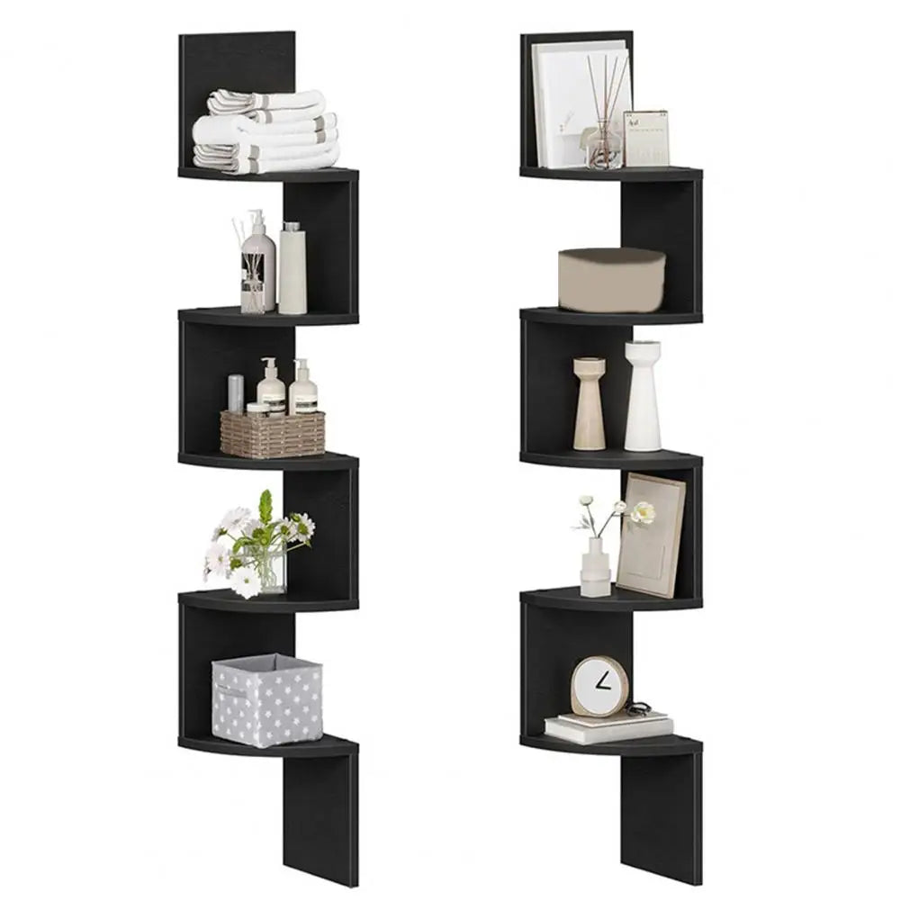 Corner Wall Shelf Wall-mounted Storage Shelf Modern Radial Wall Mount Corner Shelves for Home Office Room Decoration