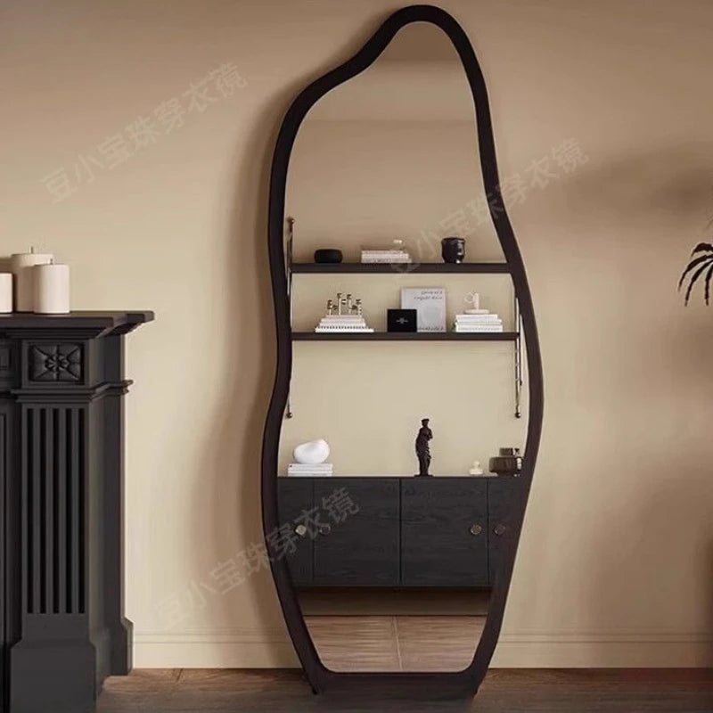 Funky Aesthetic Mirror Standing Living Room Girls Bedroom Mirror Full Length Design Espejo De Cuerpo Completo House Decoration