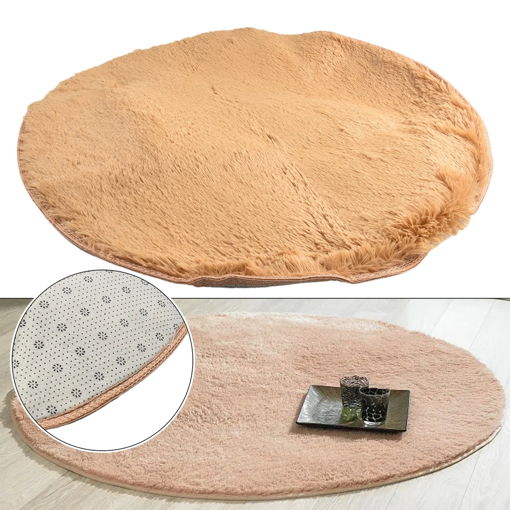 1pc home Rugs Large Shaggy Rug 40/60/80cm Super Soft Round Mat Living Room Bedroom Carpet Multi Color Select For Home Decor