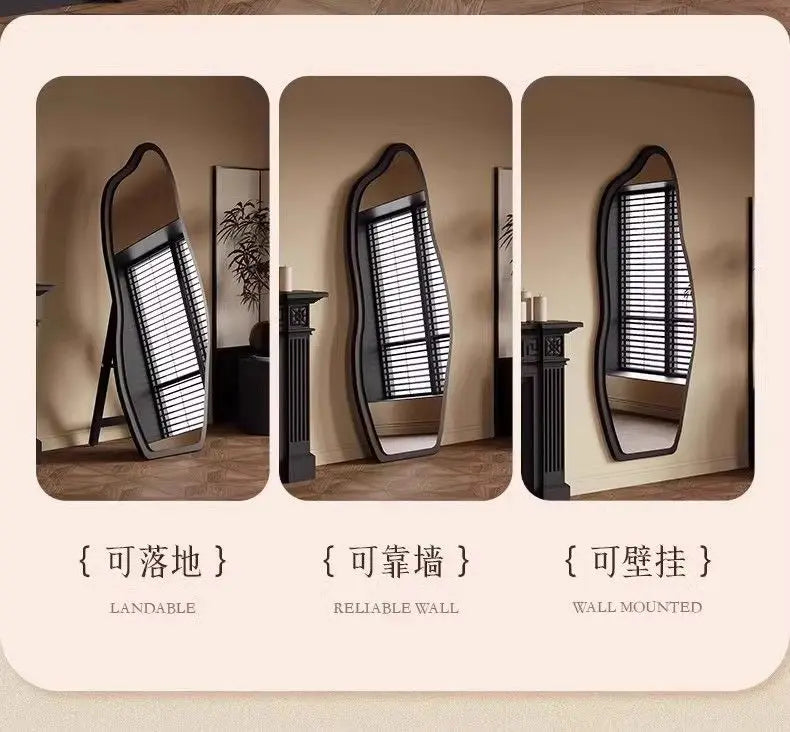 Funky Aesthetic Mirror Standing Living Room Girls Bedroom Mirror Full Length Design Espejo De Cuerpo Completo House Decoration