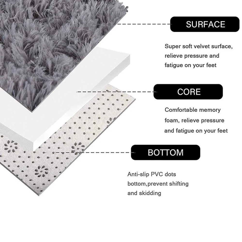 1pc home Rugs Large Shaggy Rug 40/60/80cm Super Soft Round Mat Living Room Bedroom Carpet Multi Color Select For Home Decor