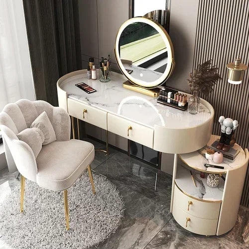 Bedroom Luxury Vanity Table Beauty Storage Fashion Girls Vanity Table Modern Multifunctional Tocador Maquillaje Furniture
