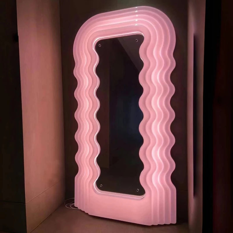 Modern luxury full length mirror Large dressing mirrors full body with light led floor mirrors room decoration home decor items
