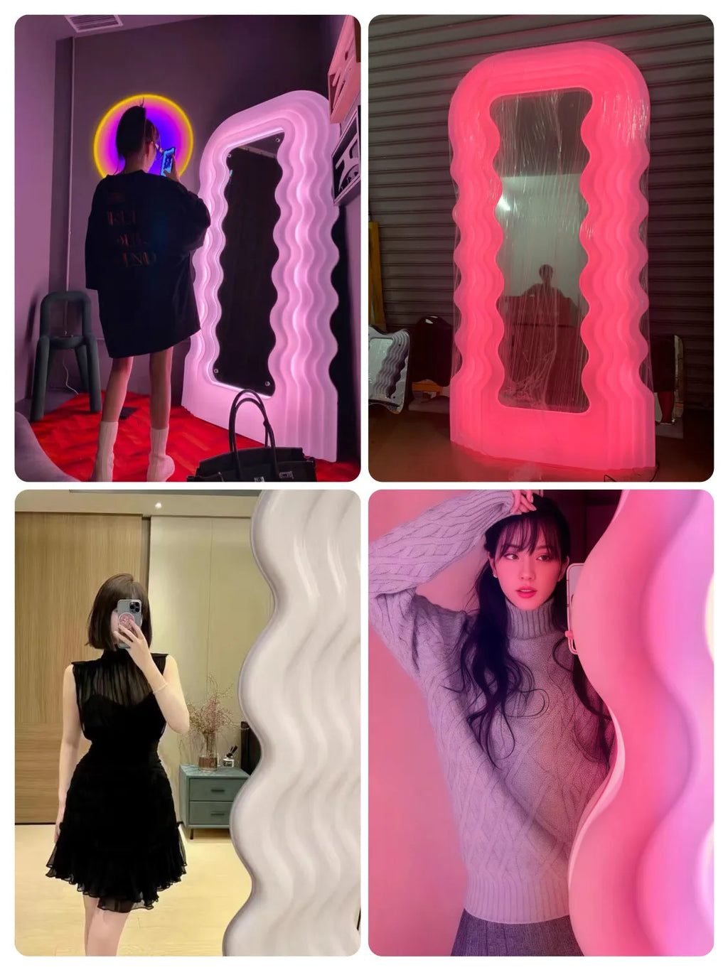 Modern luxury full length mirror Large dressing mirrors full body with light led floor mirrors room decoration home decor items