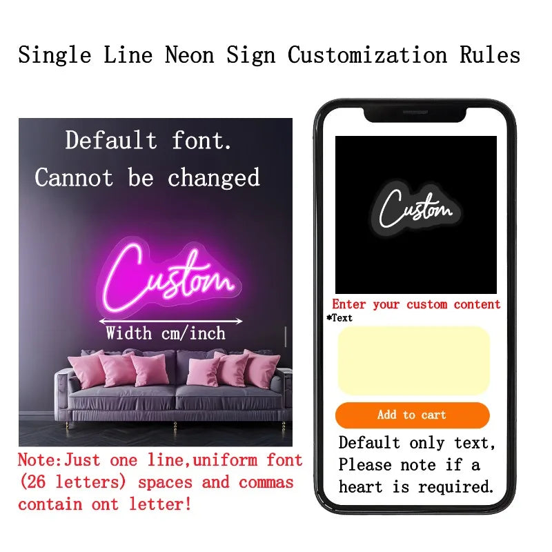 Customizable Led Name Sign Gift for Kid Custom Name Signs Teenage Gift Neon Sign for Wall Decor Bedroom Decor Personalized Gifts