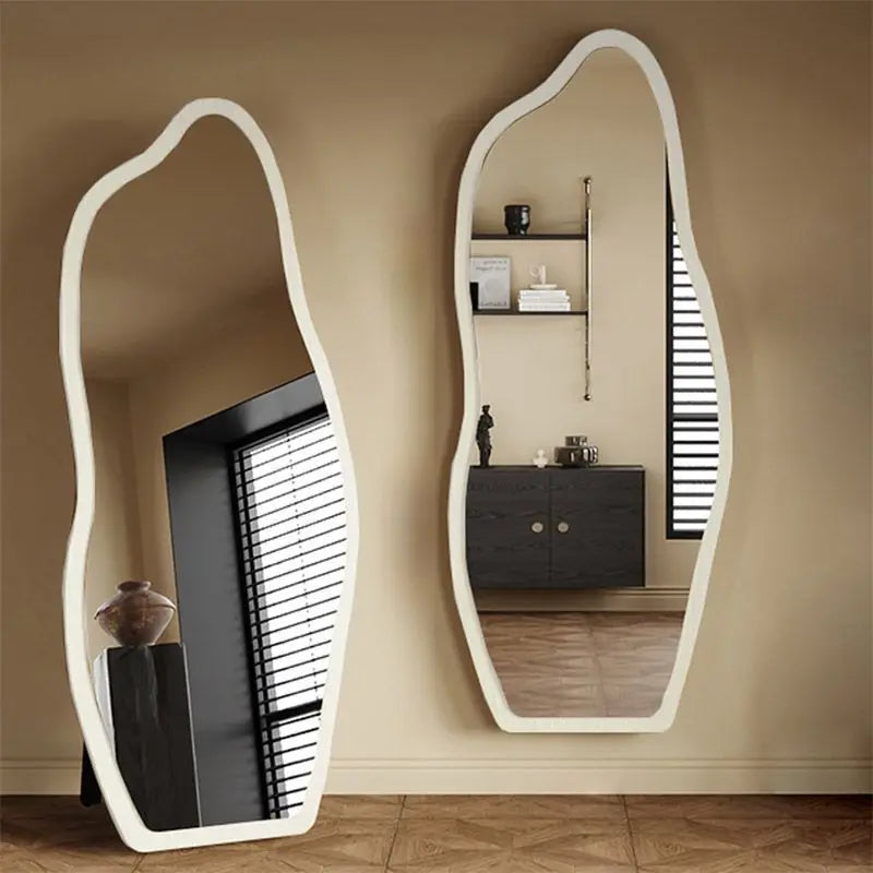 Funky Aesthetic Mirror Standing Living Room Girls Bedroom Mirror Full Length Design Espejo De Cuerpo Completo House Decoration