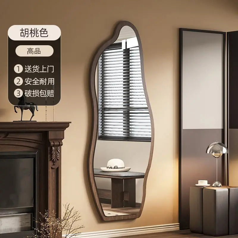 Funky Aesthetic Mirror Standing Living Room Girls Bedroom Mirror Full Length Design Espejo De Cuerpo Completo House Decoration