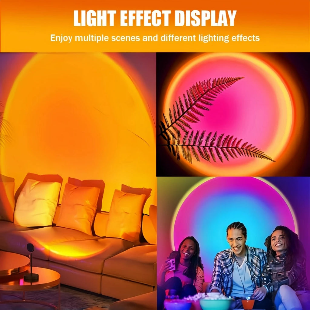Sunset Lamp with Remote, 16 Colors Multicolor Changing LED Night Light, Photography Selfie Party, Decor Xmas Gifts for Women