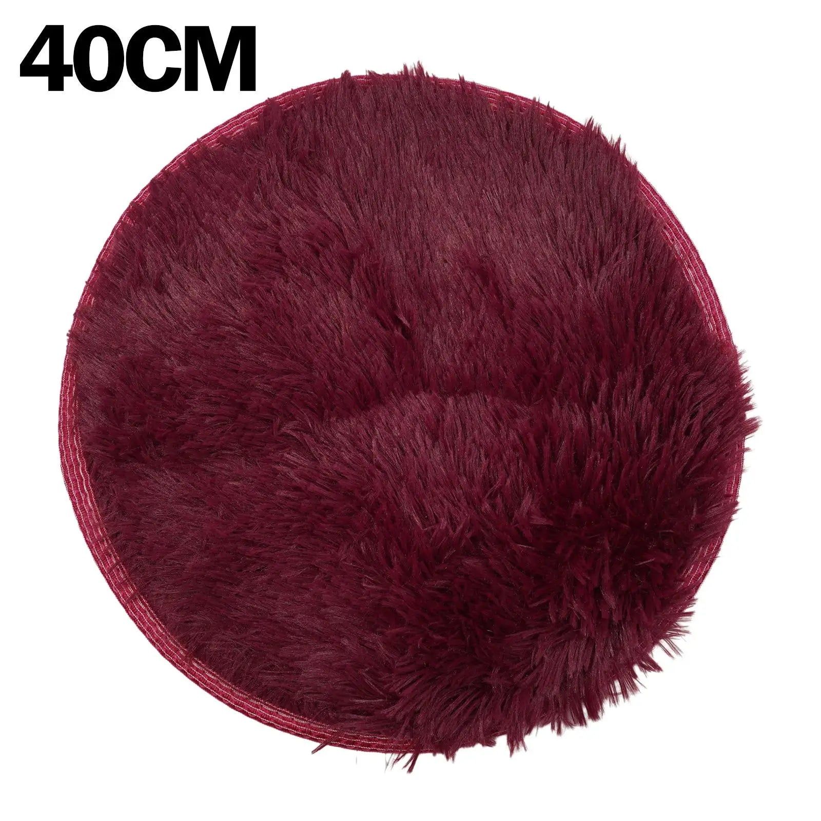 1pc home Rugs Large Shaggy Rug 40/60/80cm Super Soft Round Mat Living Room Bedroom Carpet Multi Color Select For Home Decor