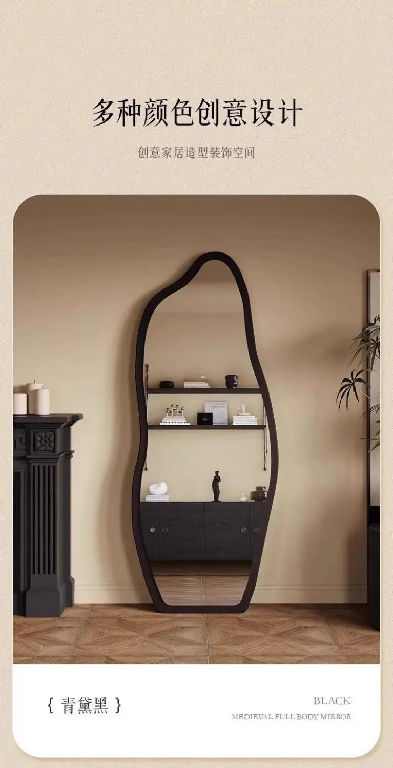 Funky Aesthetic Mirror Standing Living Room Girls Bedroom Mirror Full Length Design Espejo De Cuerpo Completo House Decoration