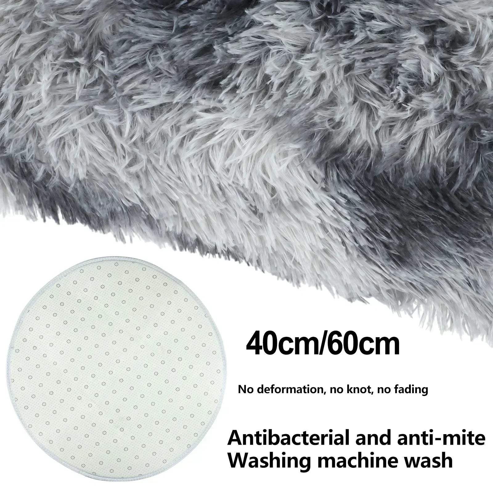 Cute Non-slip Round Soft Shaggy Rug Modern Round Rugs For Kids Bedroom Fluffie Shaggy Round Rugs For Baby Room Decoration Salon