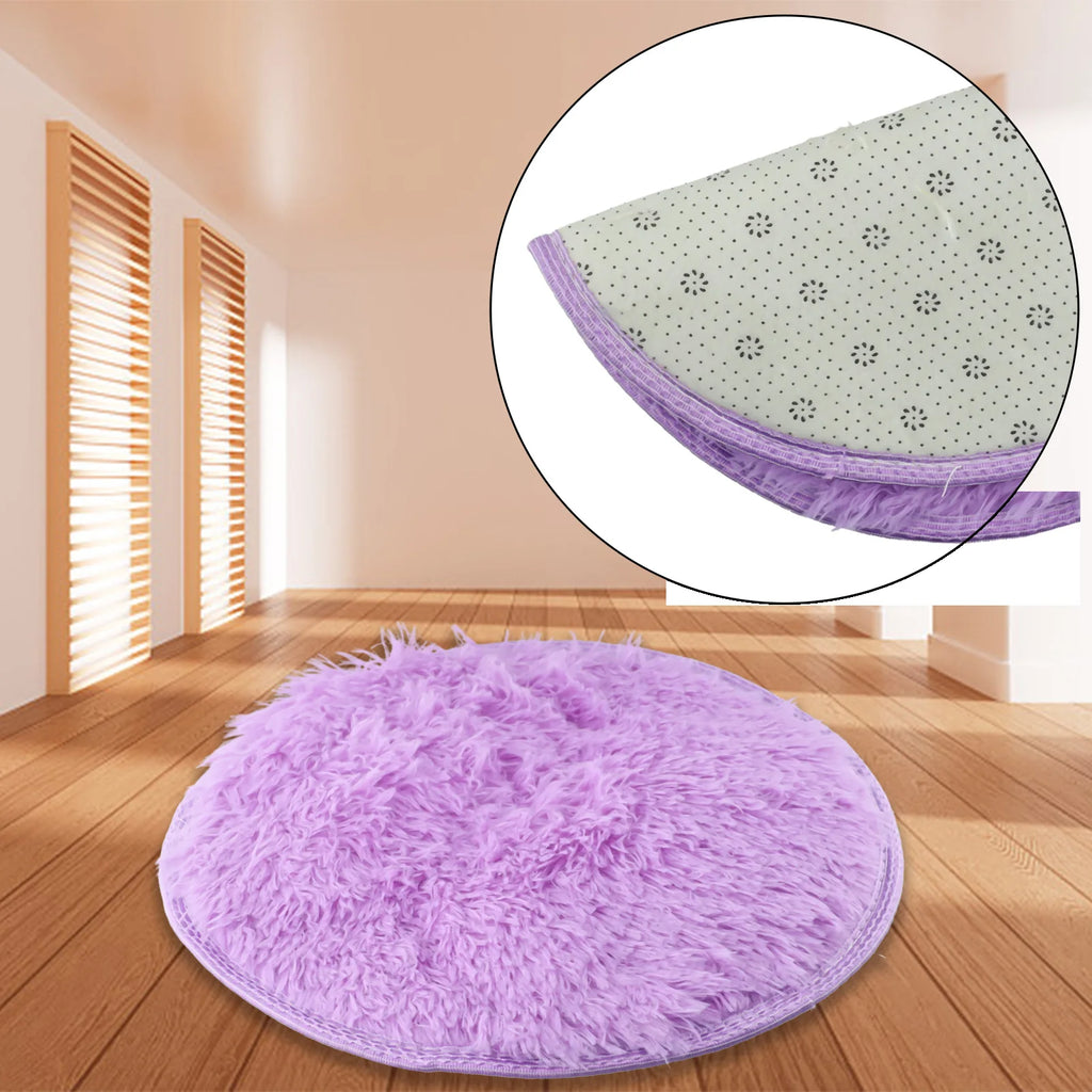 1pc home Rugs Large Shaggy Rug 40/60/80cm Super Soft Round Mat Living Room Bedroom Carpet Multi Color Select For Home Decor