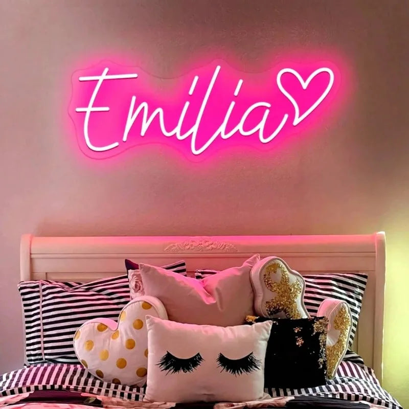 Customizable Led Name Sign Gift for Kid Custom Name Signs Teenage Gift Neon Sign for Wall Decor Bedroom Decor Personalized Gifts