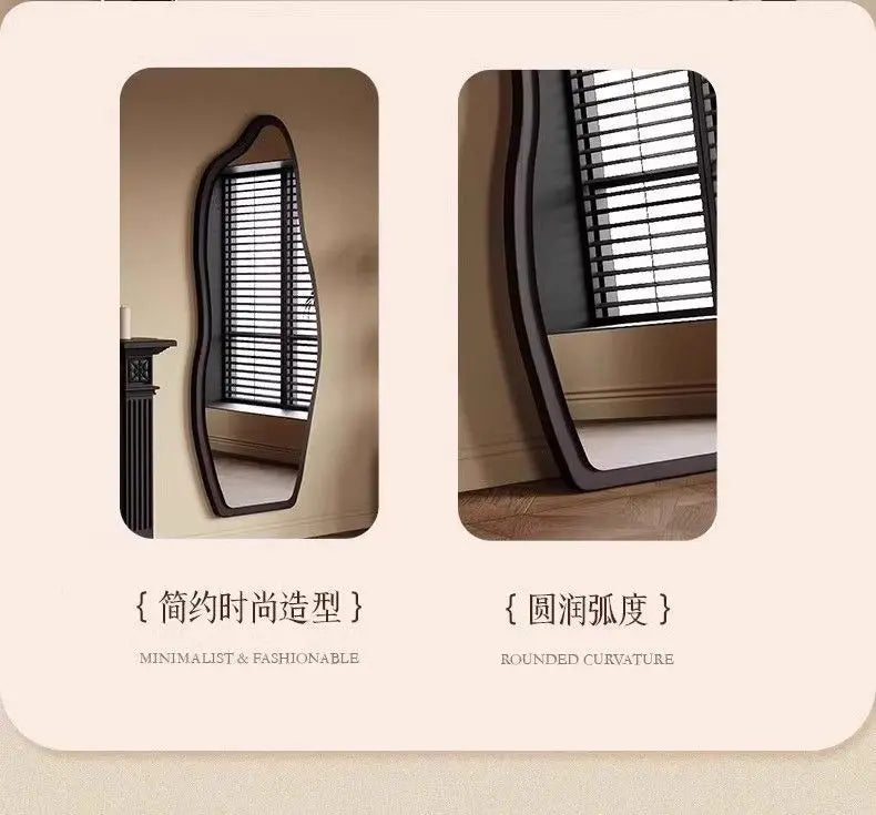 Funky Aesthetic Mirror Standing Living Room Girls Bedroom Mirror Full Length Design Espejo De Cuerpo Completo House Decoration