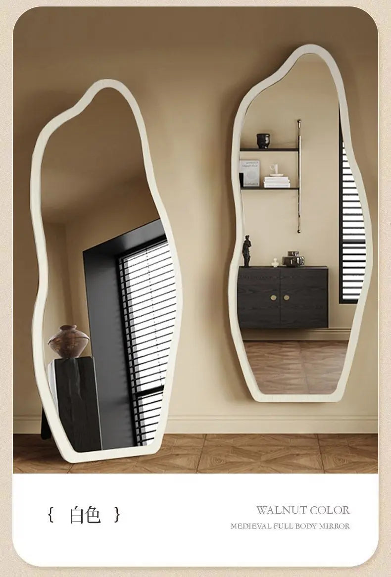 Funky Aesthetic Mirror Standing Living Room Girls Bedroom Mirror Full Length Design Espejo De Cuerpo Completo House Decoration
