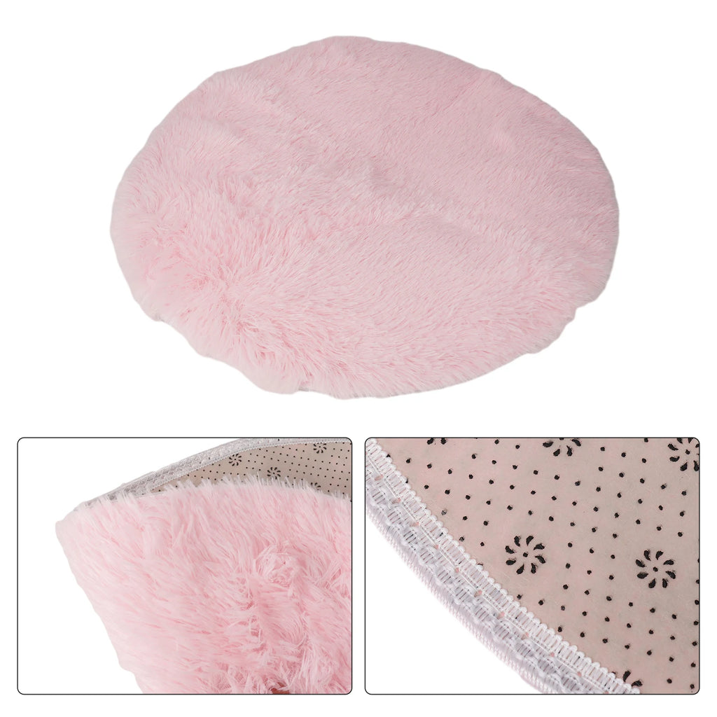 1pc home Rugs Large Shaggy Rug 40/60/80cm Super Soft Round Mat Living Room Bedroom Carpet Multi Color Select For Home Decor