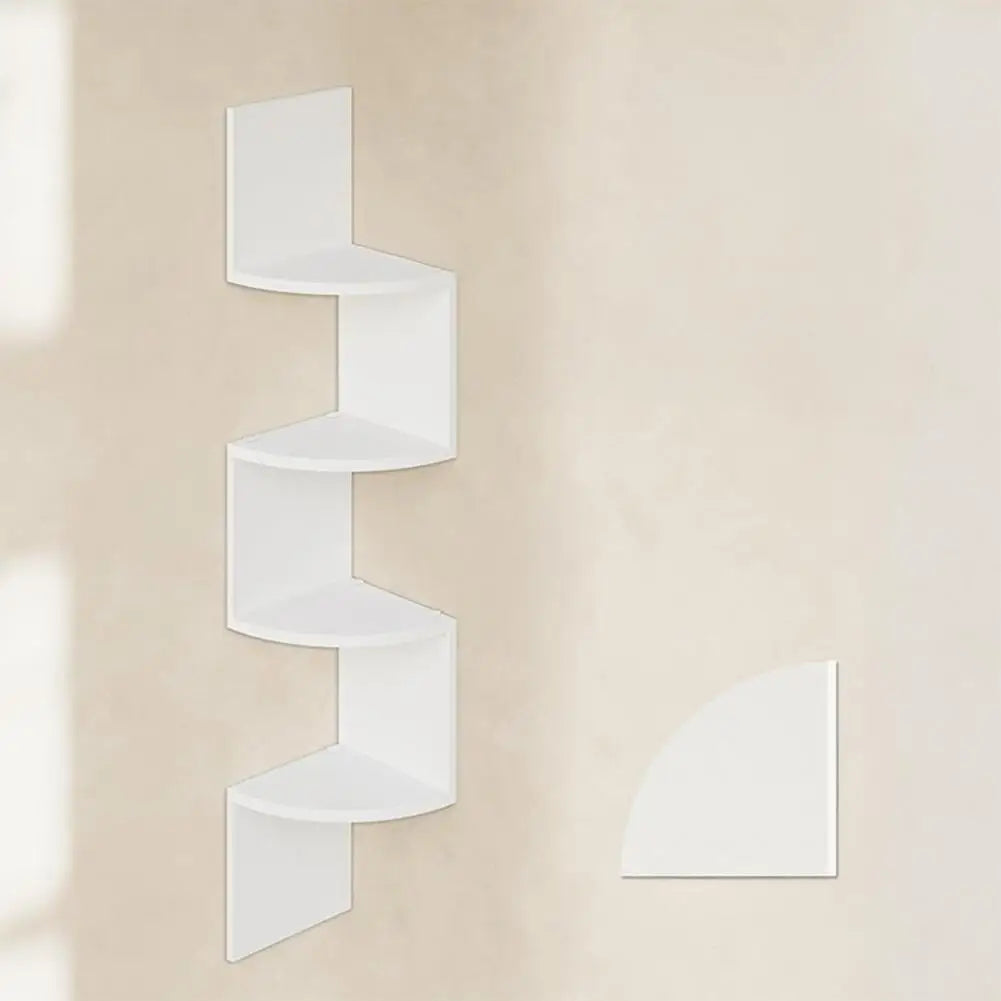 Corner Wall Shelf Wall-mounted Storage Shelf Modern Radial Wall Mount Corner Shelves for Home Office Room Decoration