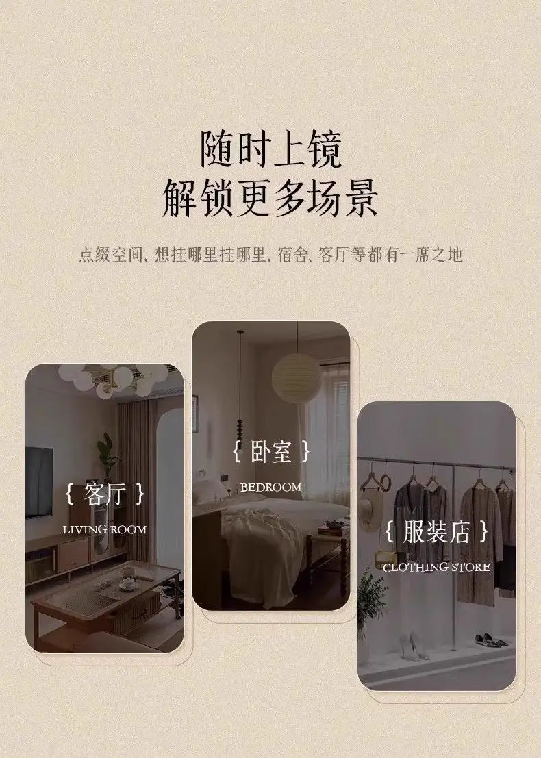 Funky Aesthetic Mirror Standing Living Room Girls Bedroom Mirror Full Length Design Espejo De Cuerpo Completo House Decoration