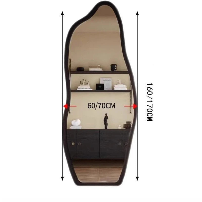 Funky Aesthetic Mirror Standing Living Room Girls Bedroom Mirror Full Length Design Espejo De Cuerpo Completo House Decoration