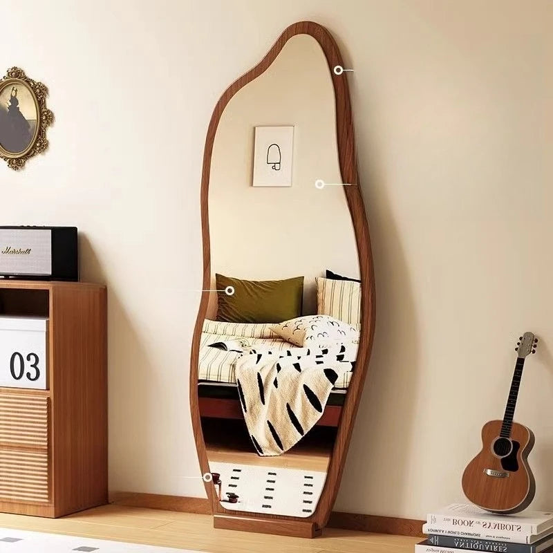 Funky Aesthetic Mirror Standing Living Room Girls Bedroom Mirror Full Length Design Espejo De Cuerpo Completo House Decoration