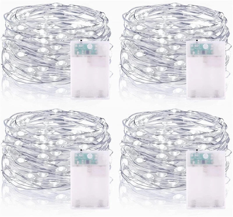 1-30x Fairy Lights Waterproof String Lights DIY Wedding Xmas Party Jars Crafts--Cold White 5M50 Lamp